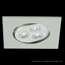 3W / 6W squre LED embutido luz escritório / home luzes decorativas